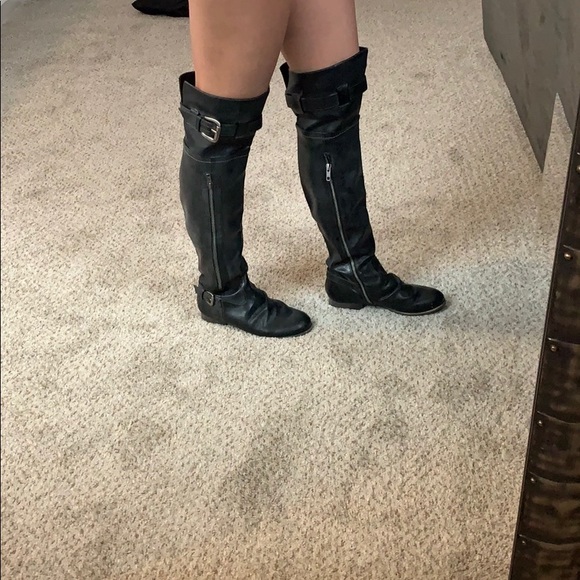 bakers thigh high boots